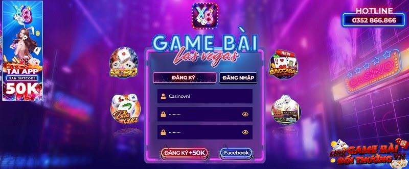 Cổng game bài đổi thưởng X8 Club