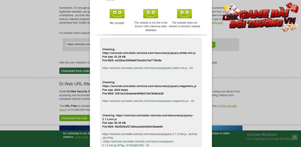 do-uy-tin-cua-iwin-club-qua-dr-web-anti-virus-link-checker