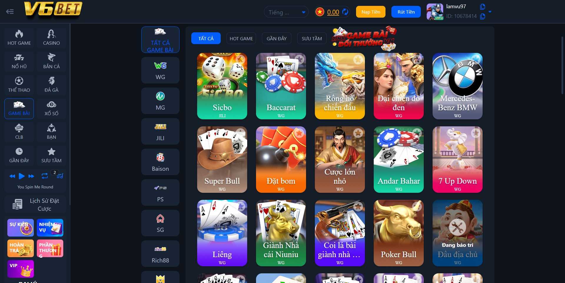 Game Tài Xỉu V6Bet